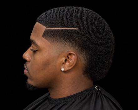 Wave Top Hard Part With Dropped Back — barber reference photo