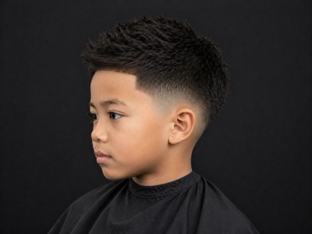 Kids Spiky Short Crop Taper — barber reference photo