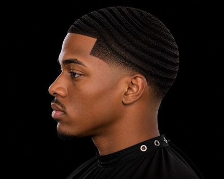 360 Waves With Blended Low Taper — barber reference photo