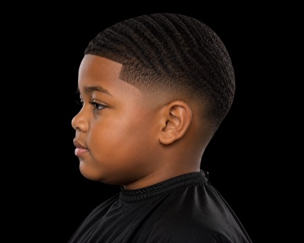 Kids Wave Cut With Mid Drop Fade — barber reference photo