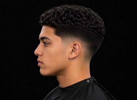 Curly Crop With Low Shadow Fade — barber reference photo