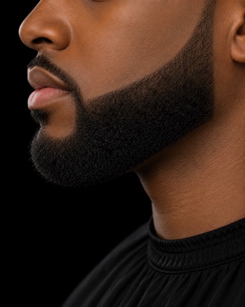 Boxed Full Beard With Squared Cheek Line — barber reference photo
