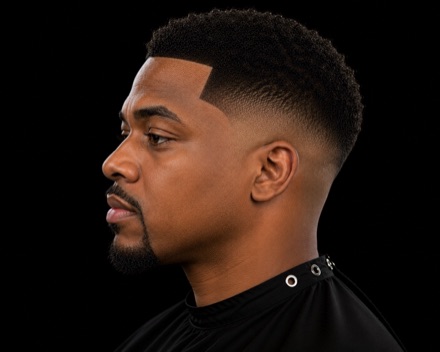 Mid Drop Taper With Coiled Top — barber reference photo
