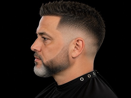 Textured Spiky Top High Fade — barber reference photo