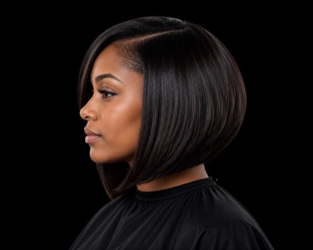 Angled Bob With Tapered Nape — barber reference photo