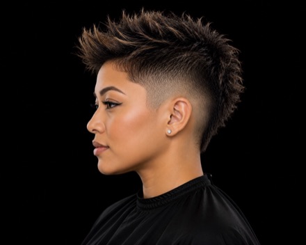 Spiked Faux Hawk Fade — barber reference photo
