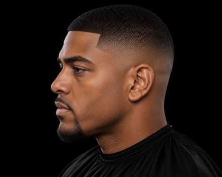 High Bald Fade Buzz — barber reference photo