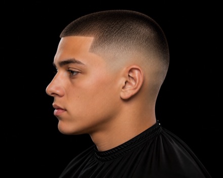 Clean Skin Fade Crop — barber reference photo