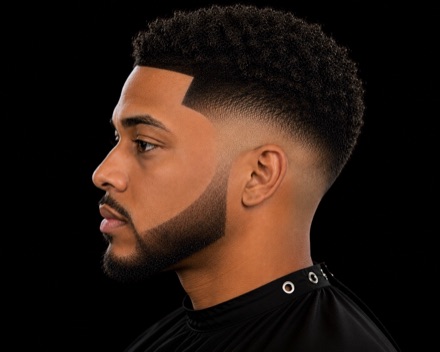Drop Taper With Afro Crown — barber reference photo